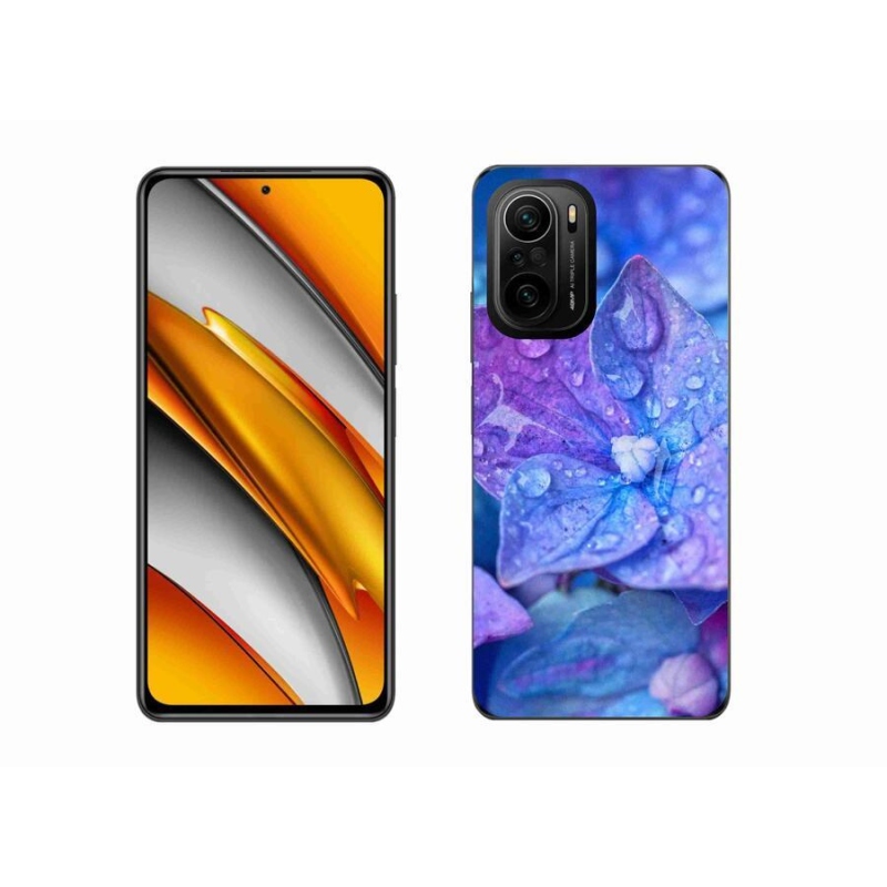 Gél tok mmCase a Xiaomi Poco F3-hoz - lila virág