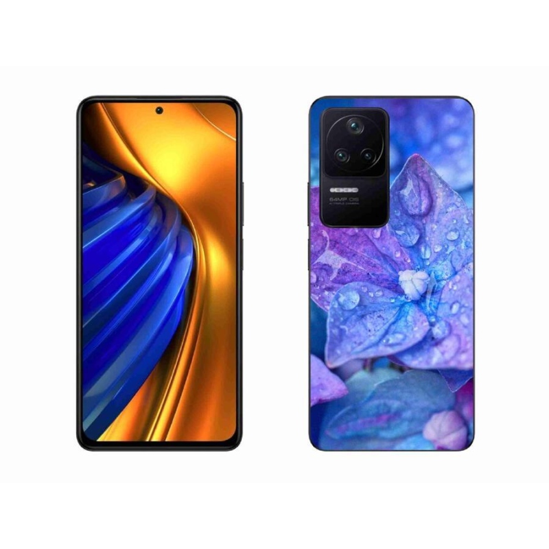 Gél tok mmCase a Xiaomi Poco F4-hez - lila virág