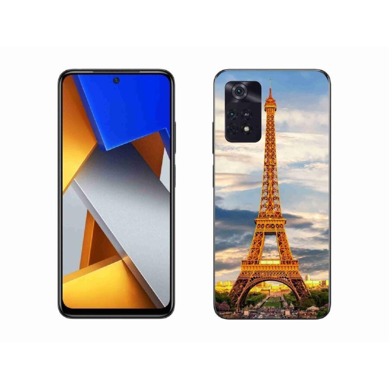 Gél tok mmCase a Xiaomi Poco M4 Pro 4G-hez - eiffel torony 3