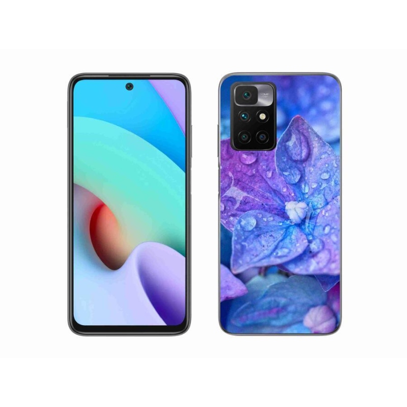 Gél tok mmCase a Xiaomi Redmi 10/Redmi 10 (2022) számára - lila virág