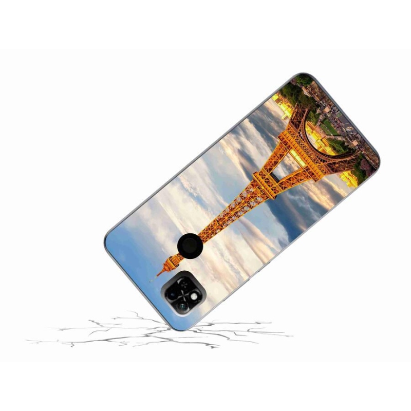 Gél tok mmCase a Xiaomi Redmi 10A számára - eiffel torony 3
