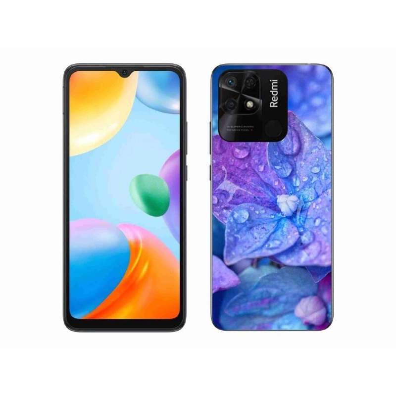 Gél tok mmCase a Xiaomi Redmi 10C számára - lila virág