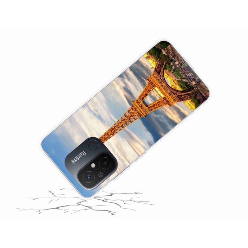 Gél tok mmCase a Xiaomi Redmi 12C-hez - eiffel torony 3