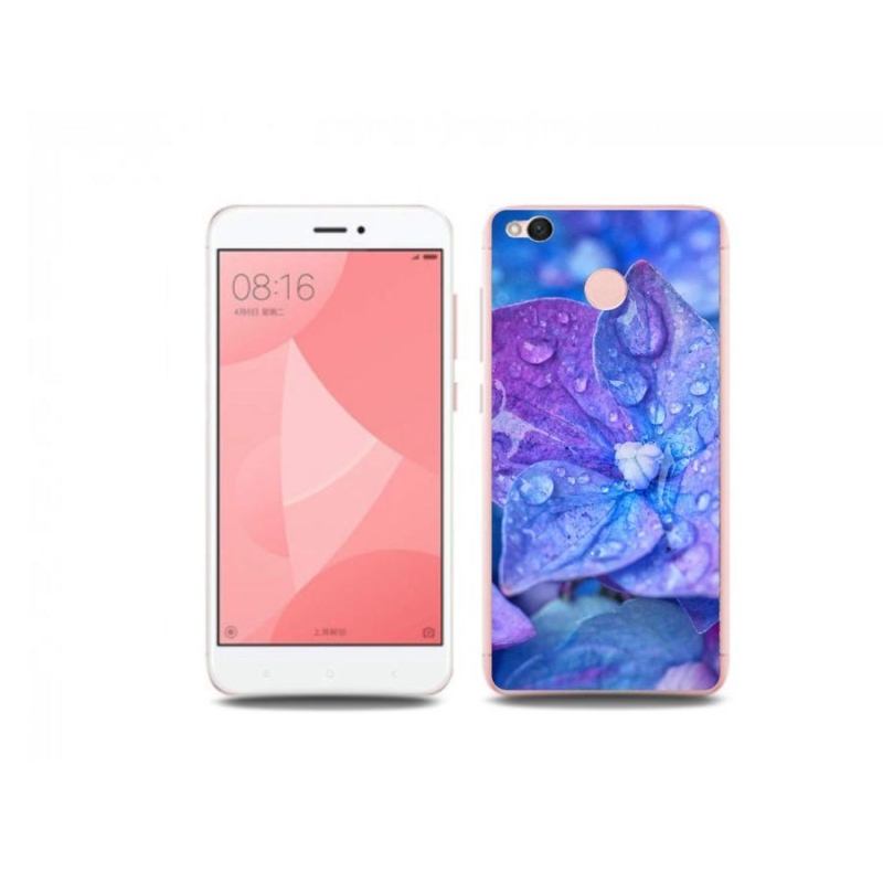 Gél tok mmCase a Xiaomi Redmi 4X készülékhez - lila virág