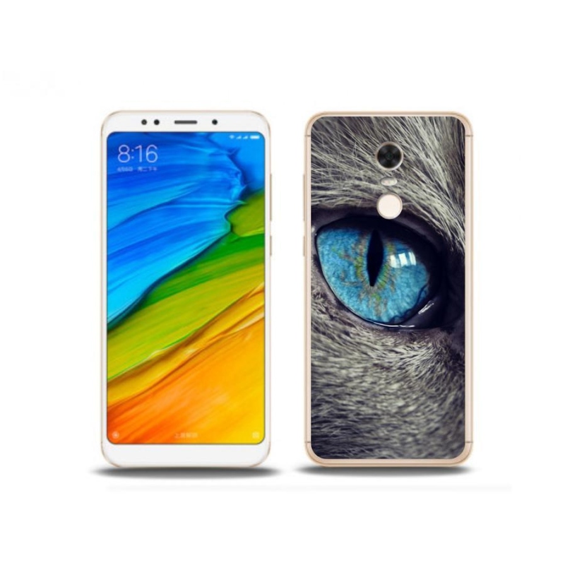 Gél tok mmCase a Xiaomi Redmi 5 Plus-hoz - kék macskaszem