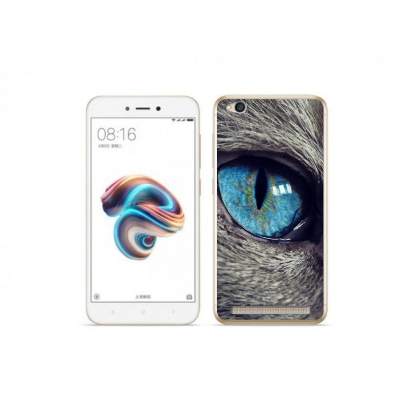 Gél tok mmCase a Xiaomi Redmi 5A-hoz - kék macskaszem