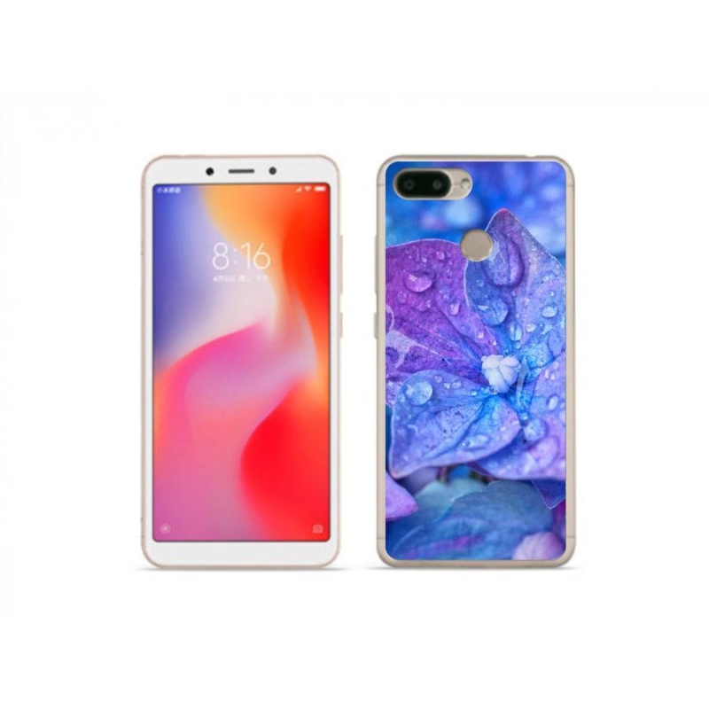 Gél tok mmCase a Xiaomi Redmi 6-hoz - lila virág