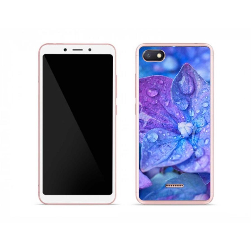 Gél tok mmCase a Xiaomi Redmi 6A számára - lila virág