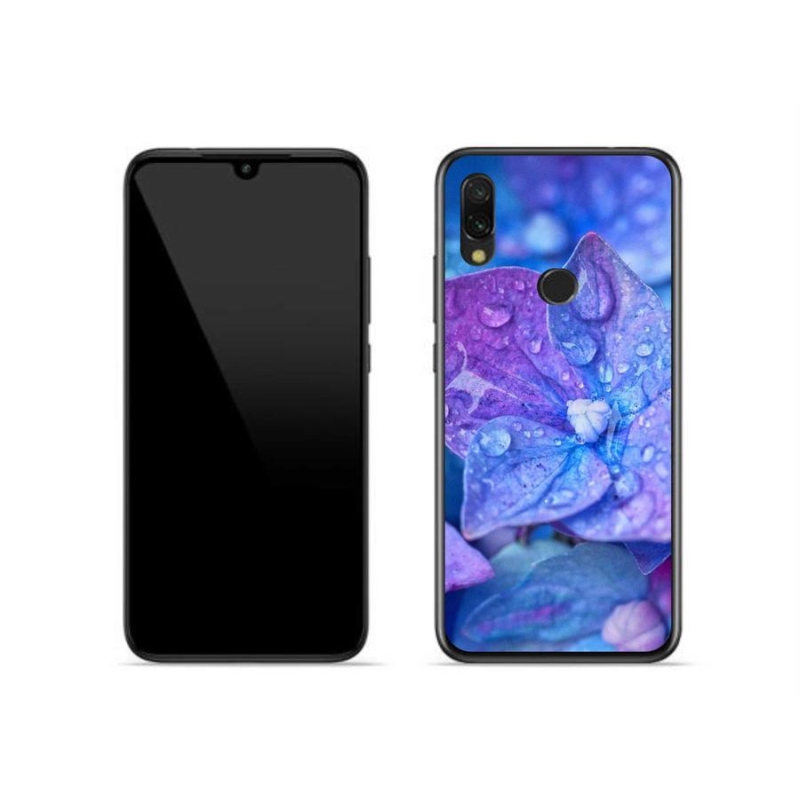 Gél tok mmCase a Xiaomi Redmi 7-hez - lila virág