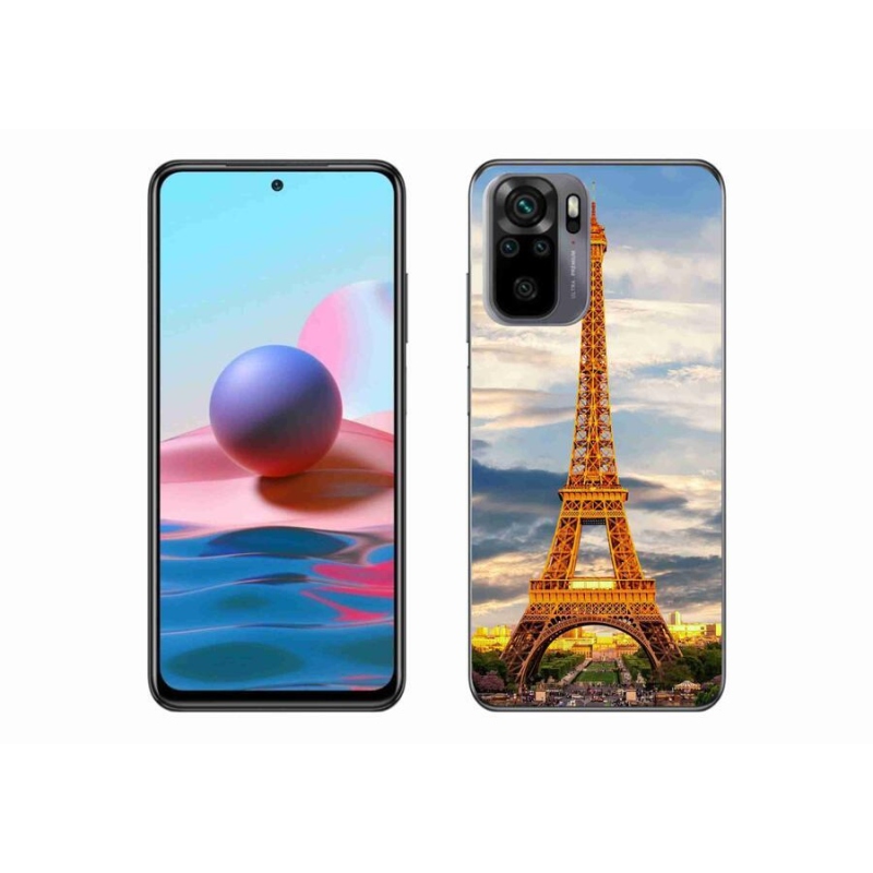Gél tok mmCase a Xiaomi Redmi Note 10 4G-hez - eiffel torony 3