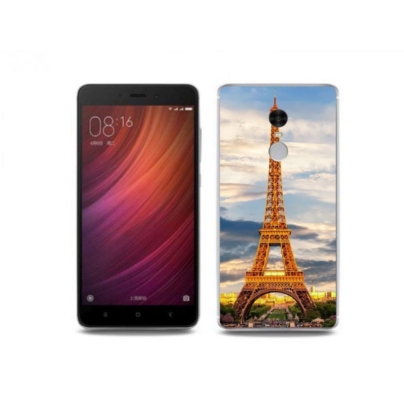 Gél tok mmCase a Xiaomi Redmi Note 4 készülékhez - eiffel torony 3