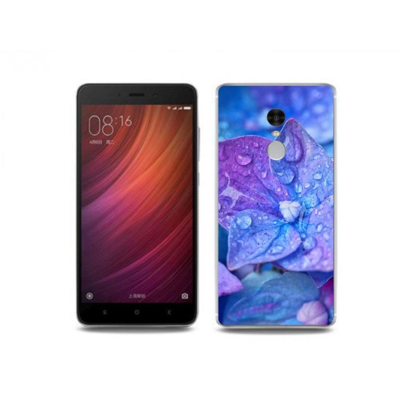 Gél tok mmCase a Xiaomi Redmi Note 4 készülékhez - lila virág