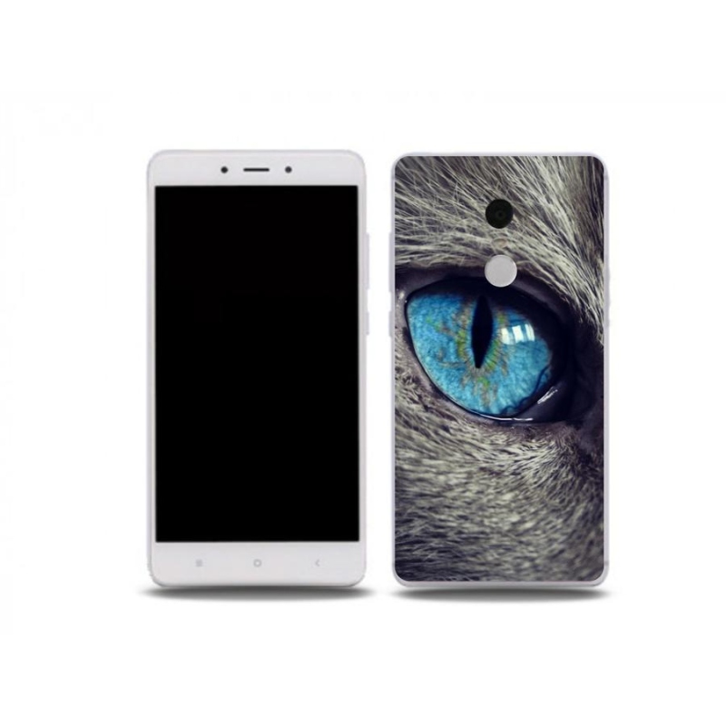 Gél tok mmCase a Xiaomi Redmi Note 4X készülékhez - kék macskaszem