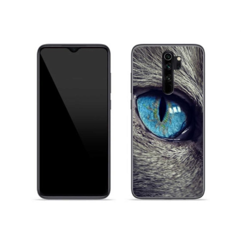 Gél tok mmCase a Xiaomi Redmi Note 8 Pro készülékhez - kék macskaszem