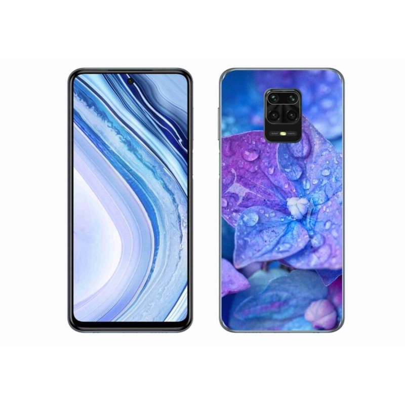Gél tok mmCase a Xiaomi Redmi Note 9 Pro-hoz - lila virág
