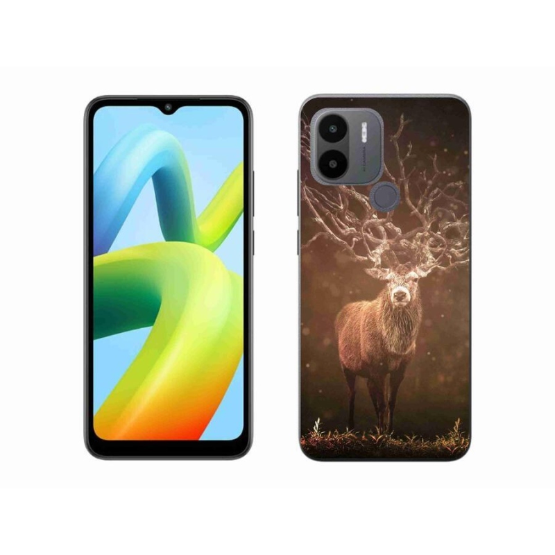 Gél tok mmCase a Xiaomi Redmi A1+/A2+ készülékhez - szarvas a fényszórókban