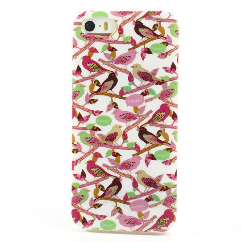 Gél tok iPhone 5, 5 - elegáns madarakhoz