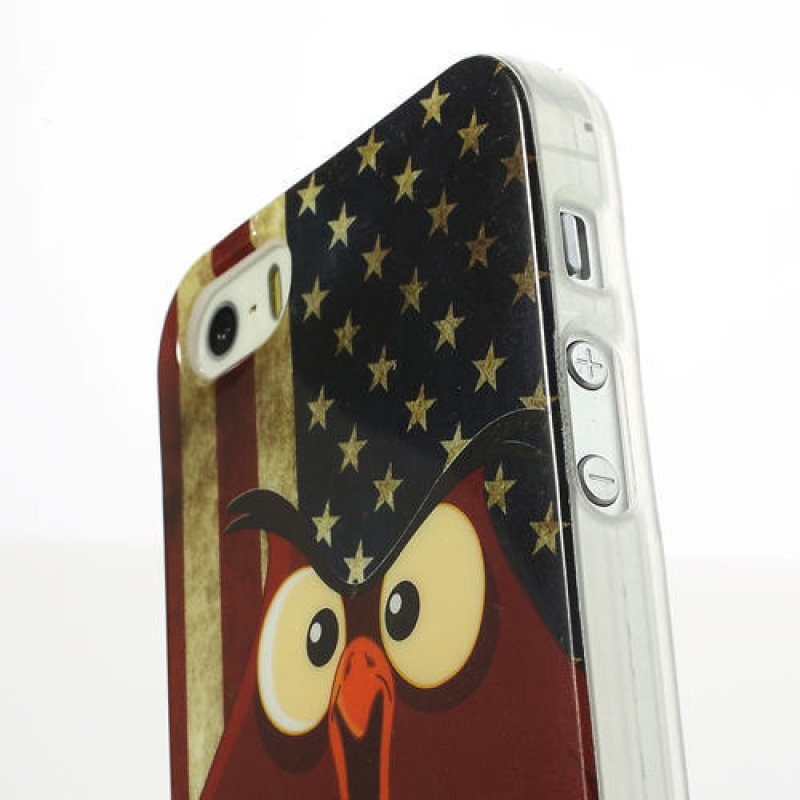 Gél tok iPhone 5, 5 - csirke amerikai zászlóhoz