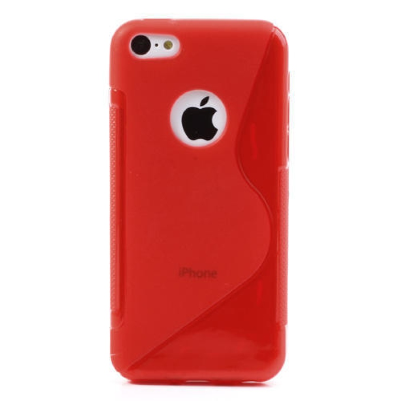 Gél S-line tok iPhone 5C-hez - piros
