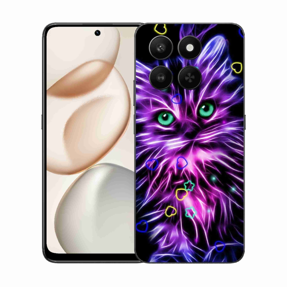 Zselés borítás mmCase a Honor 400 Smart 5G/4G/Honor X7d számára - absztrakt macska