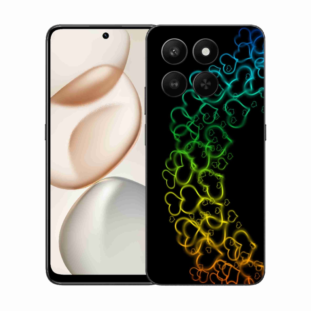 Zselés borítás mmCase a Honor 400 Smart 5G/4G/Honor X7d készülékhez - színes szívek