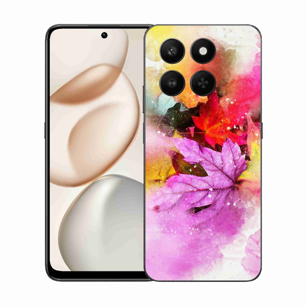 Zselés borító mmCase a Honor 400 Smart 5G/4G/Honor X7d készülékhez - színes levelek