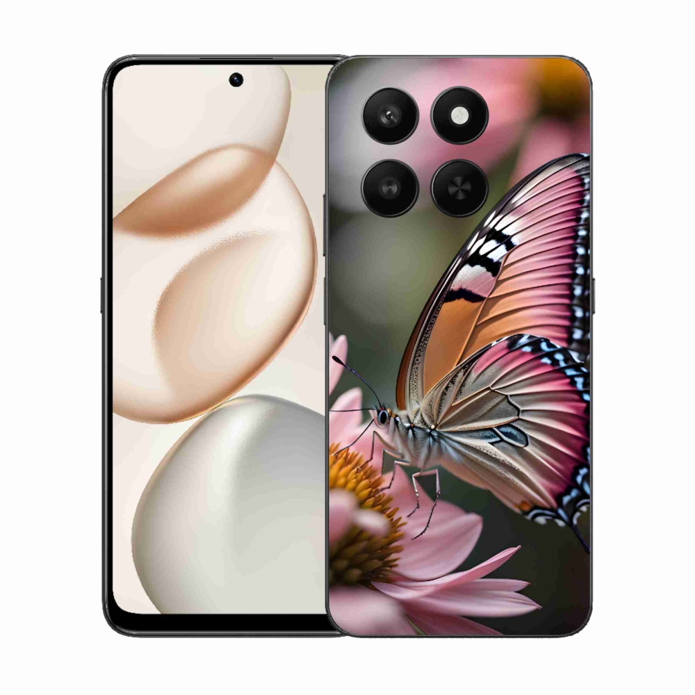 Zselés borítás mmCase a Honor 400 Smart 5G/4G/Honor X7d készülékhez - színű pillangó