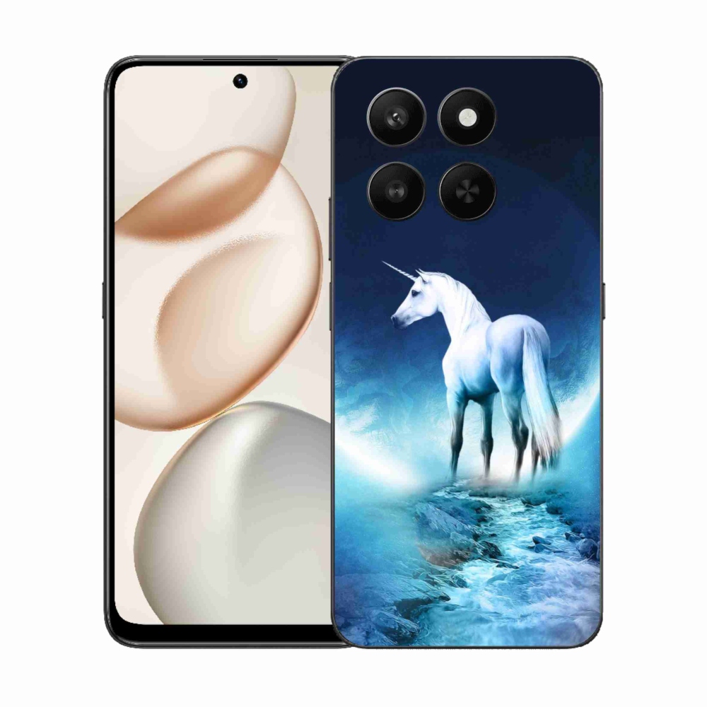 Zselés borítás mmCase a Honor 400 Smart 5G/4G/Honor X7d készülékhez - fehér egyszarvú