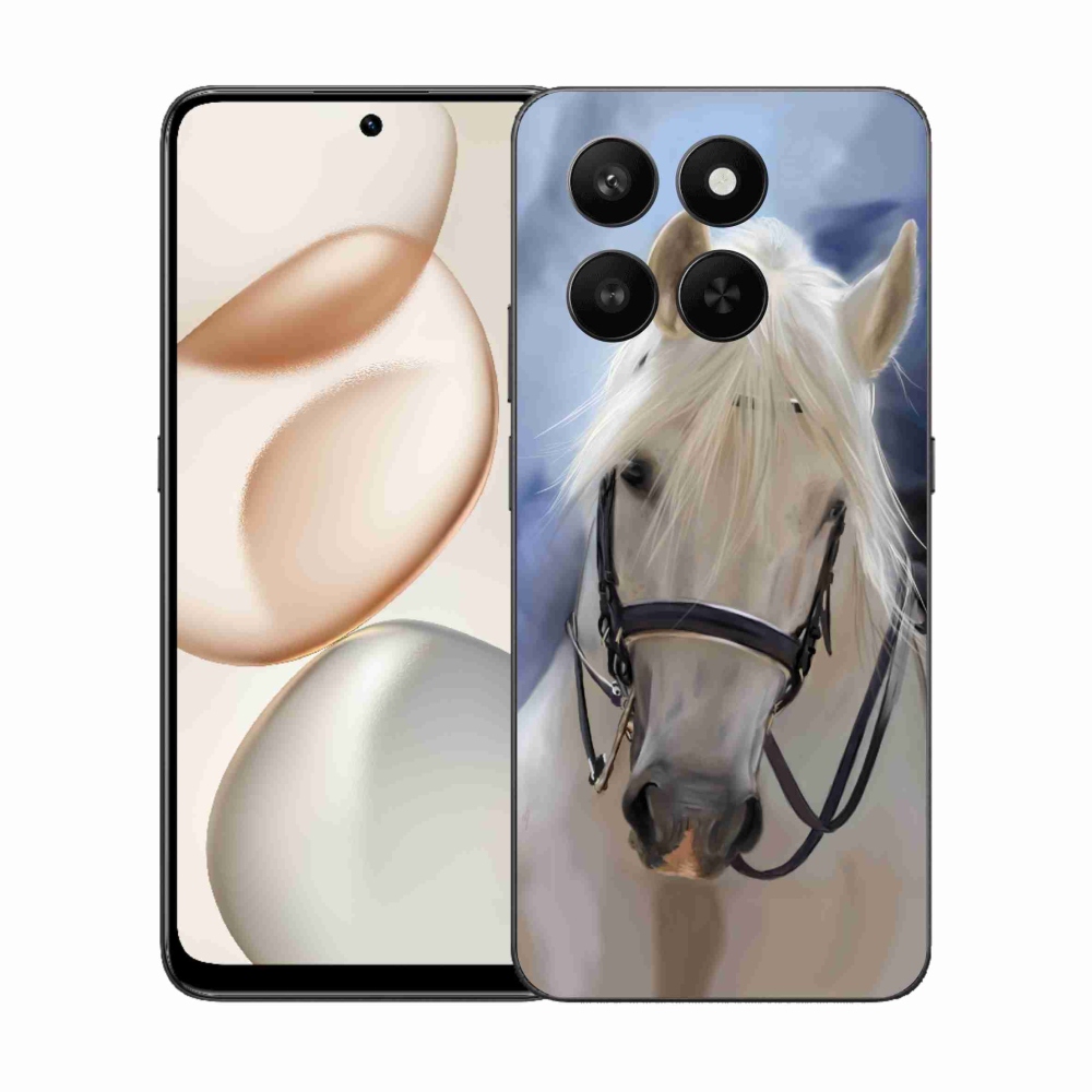 Zselés borítás mmCase a Honor 400 Smart 5G/4G/Honor X7d készülékhez - fehér ló