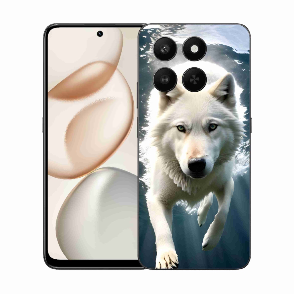 Zselés borítás mmCase a Honor 400 Smart 5G/4G/Honor X7d készülékhez - fehér farkas