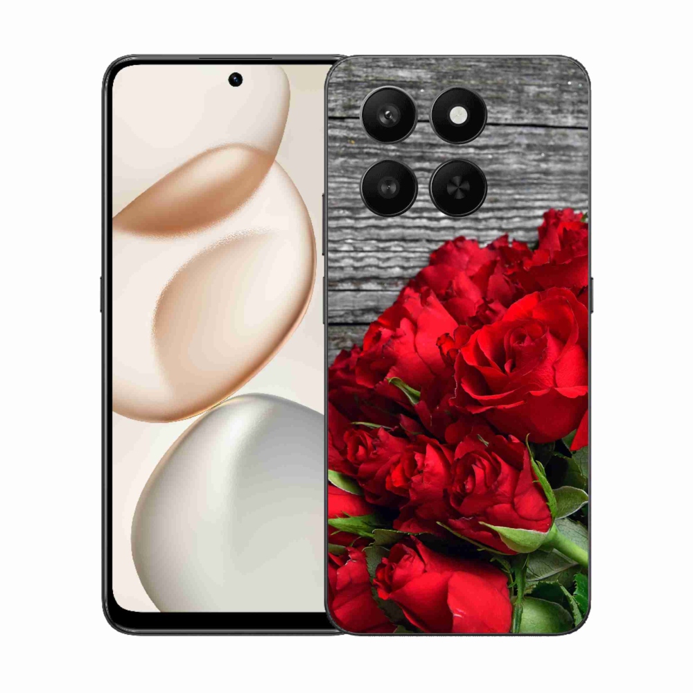 Zselés borítás mmCase a Honor 400 Smart 5G/4G/Honor X7d készülékhez - piros rózsa