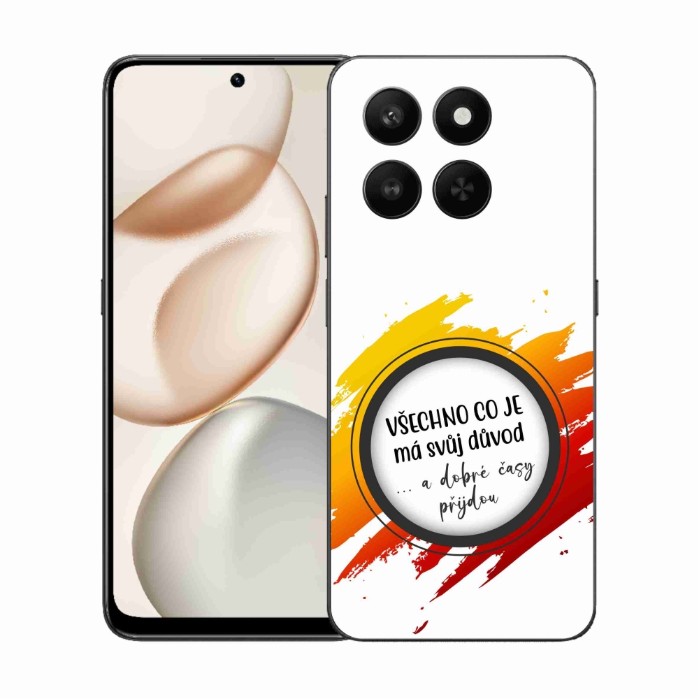 Zselés borító mmCase a Honor 400 Smart 5G/4G/Honor X7d készülékhez - idézem 3 fehér háttér