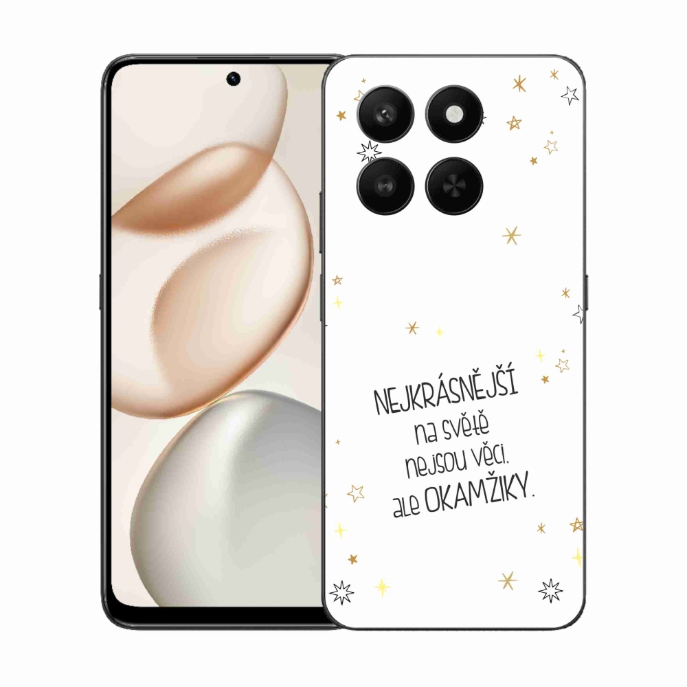 Gél borító mmCase a Honor 400 Smart 5G/4G/Honor X7d készülékhez - Idézet 4 fehér háttér