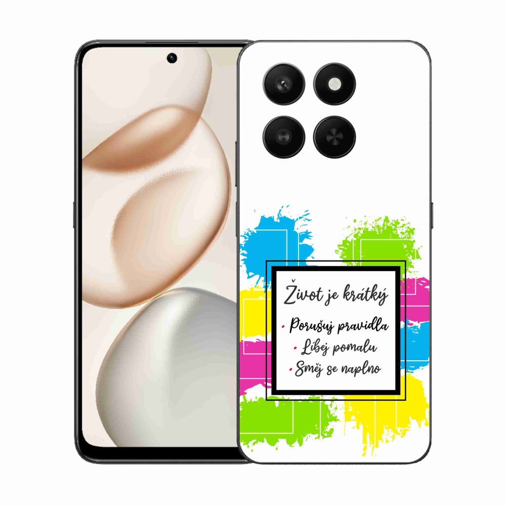 Gél borító mmCase a Honor 400 Smart 5G/4G/Honor X7d készülékhez - Idézet 5 fehér háttér