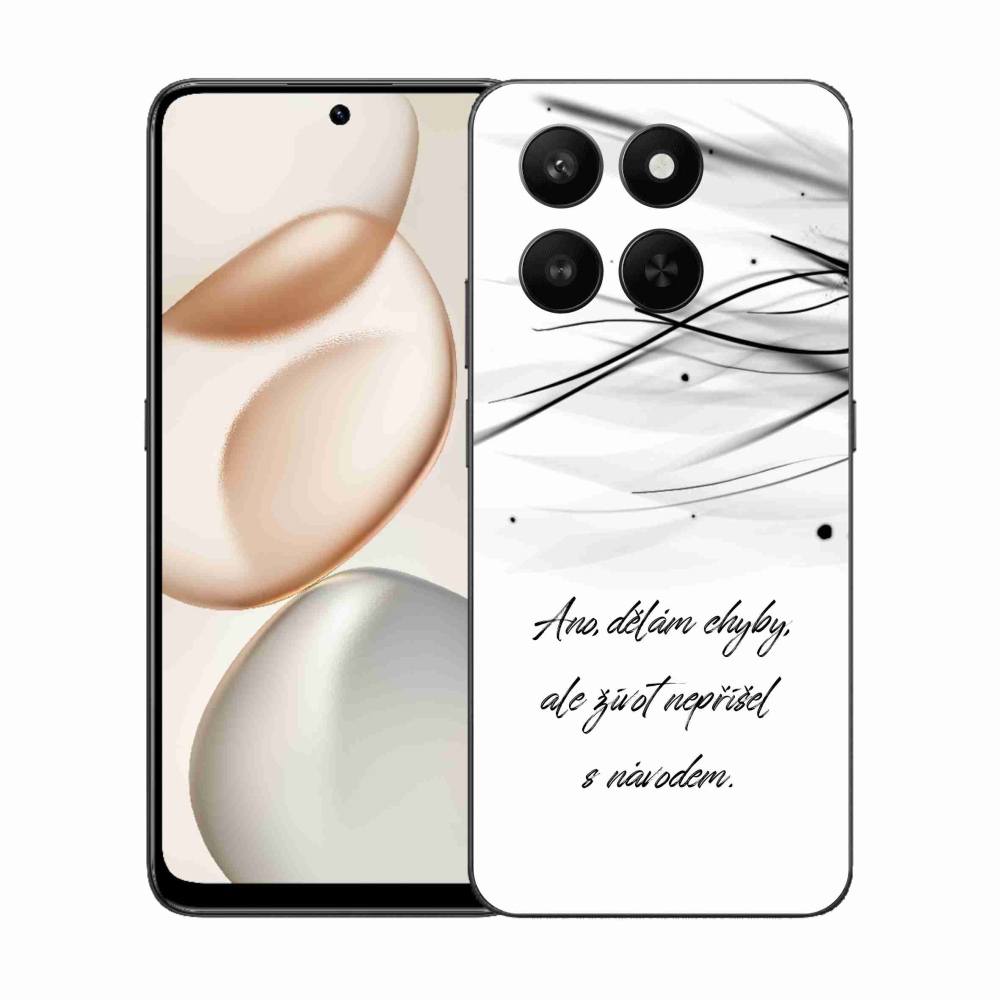 Zselés borító mmCase a Honor 400 Smart 5G/4G/Honor X7d készülékhez - idézem fehér alapon