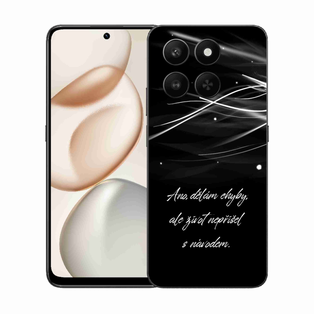 Zselés borítás mmCase a Honor 400 Smart 5G/4G/Honor X7d készülékhez - idézem fekete háttérrel