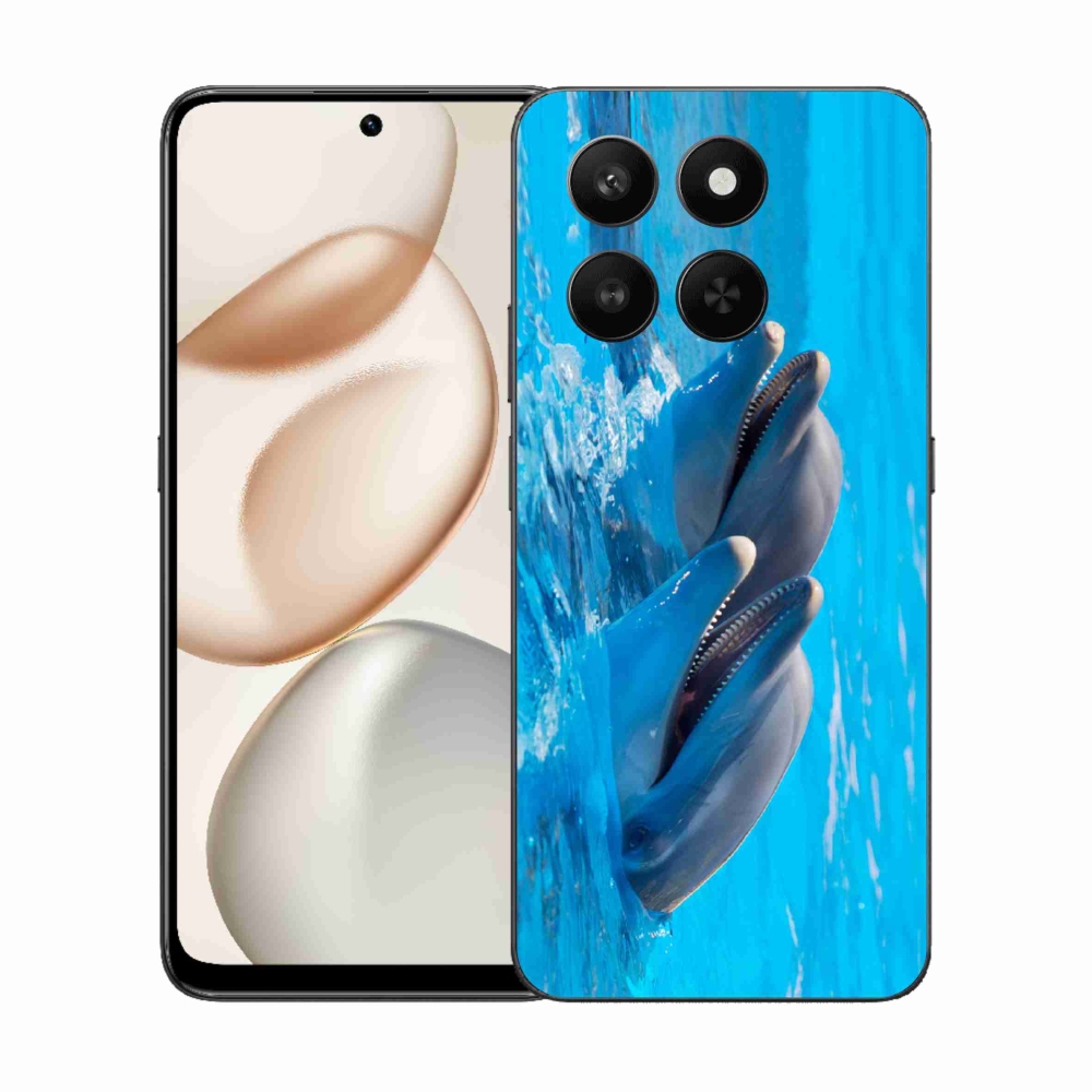 Zselés borítás mmCase a Honor 400 Smart 5G/4G/Honor X7d készülékhez - delfinek