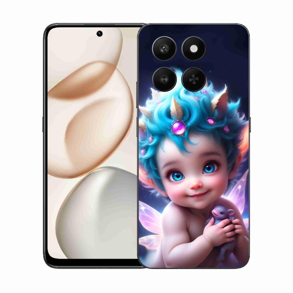 Zselés borítás mmCase a Honor 400 Smart 5G/4G/Honor X7d számára - baba pillangószárnyakkal