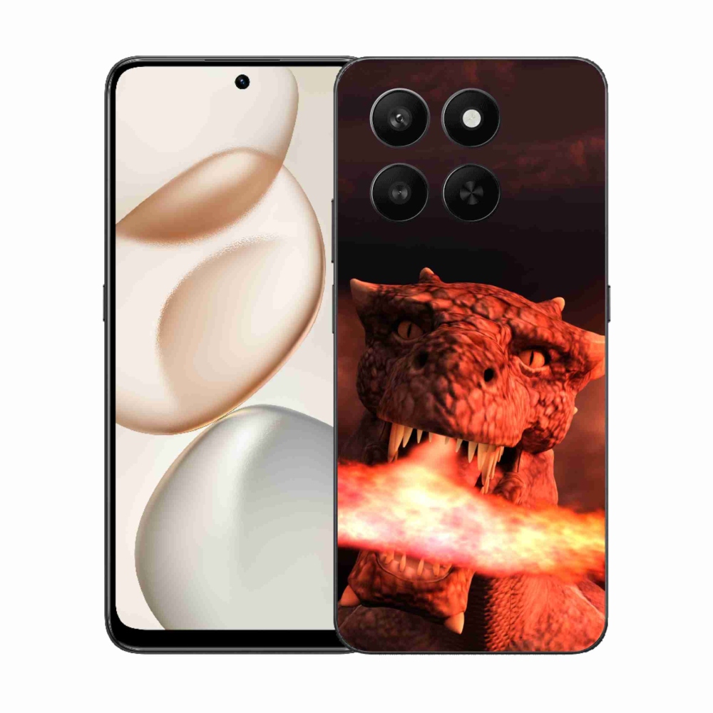 Zselés borítás mmCase a Honor 400 Smart 5G/4G/Honor X7d készülékhez - sárkány