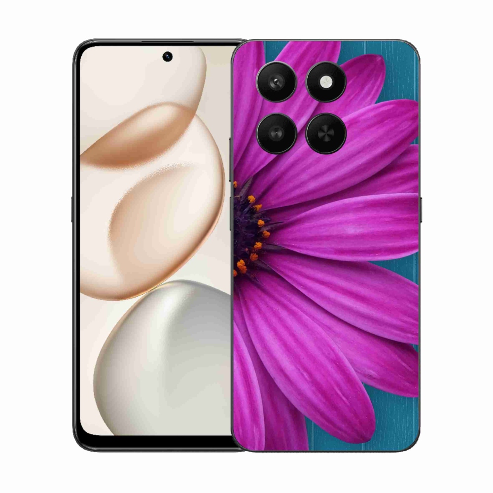 Gél védőburkolat mmCase a Honor 400 Smart 5G/4G/Honor X7d készülékhez - Purple Daisy