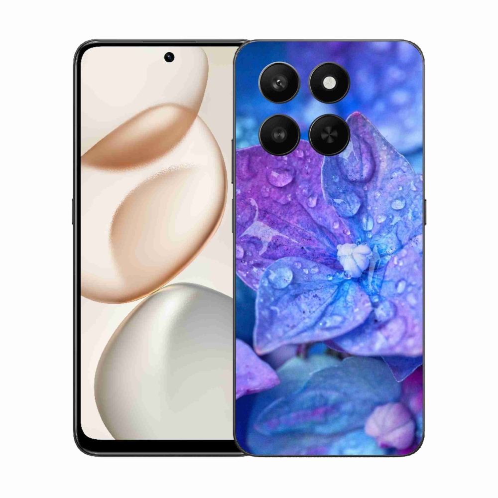 Zselés borítás mmCase a Honor 400 Smart 5G/4G/Honor X7d készülékhez - lila virág