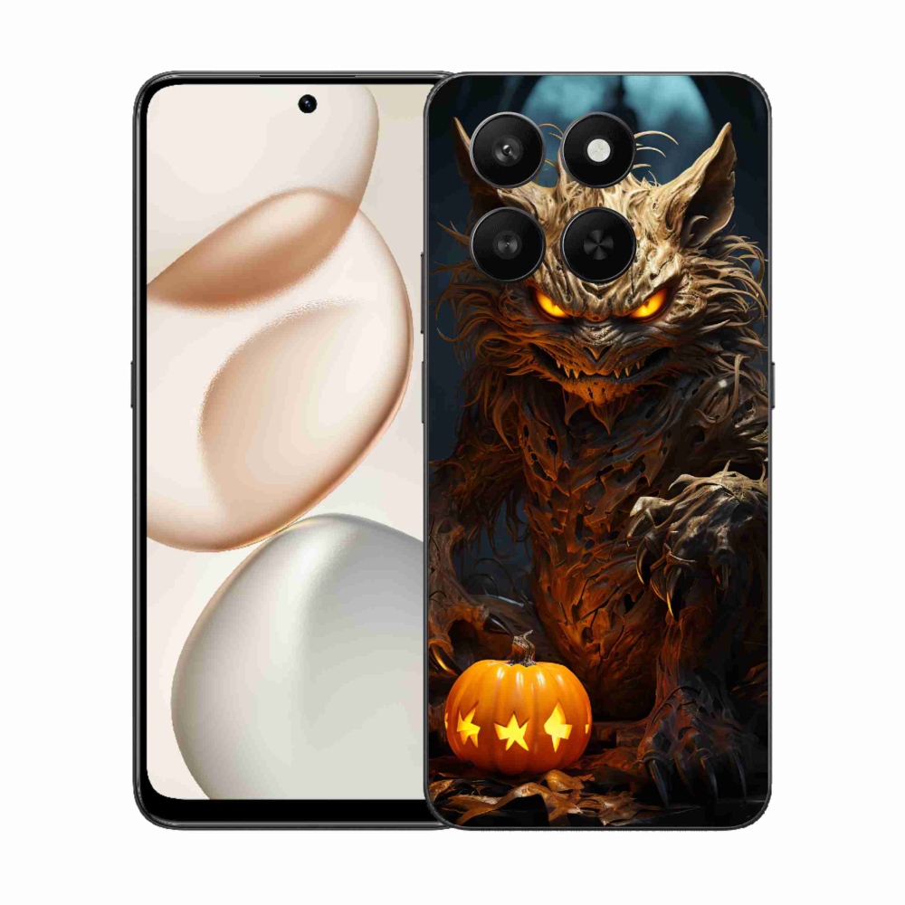 Zselés borítás mmCase a Honor 400 Smart 5G/4G/Honor X7d számára - Halloween szörnyeteg