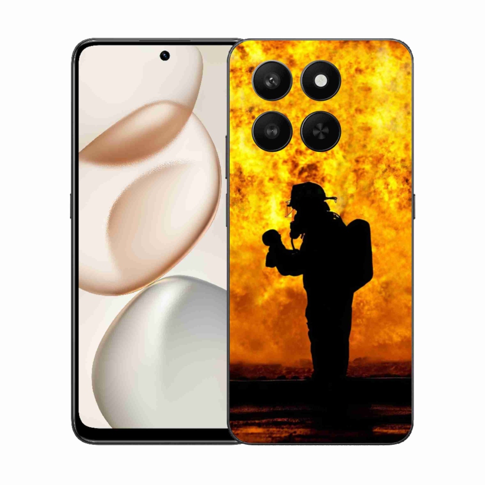 Zselés borítás mmCase a Honor 400 Smart 5G/4G/Honor X7d számára - tűzoltó