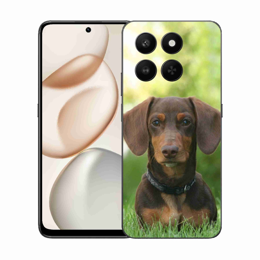 Zselés borító mmCase a Honor 400 Smart 5G/4G/Honor X7d készülékhez - barna tacskó