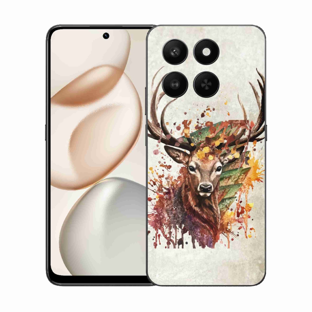 Zselés borítás mmCase a Honor 400 Smart 5G/4G/Honor X7d számára - szarvas 1
