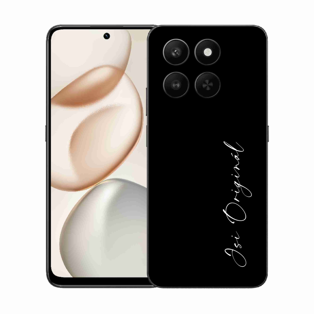 Zselés borító mmCase a Honor 400 Smart 5G/4G/Honor X7d - te vagy az eredeti fekete háttérrel