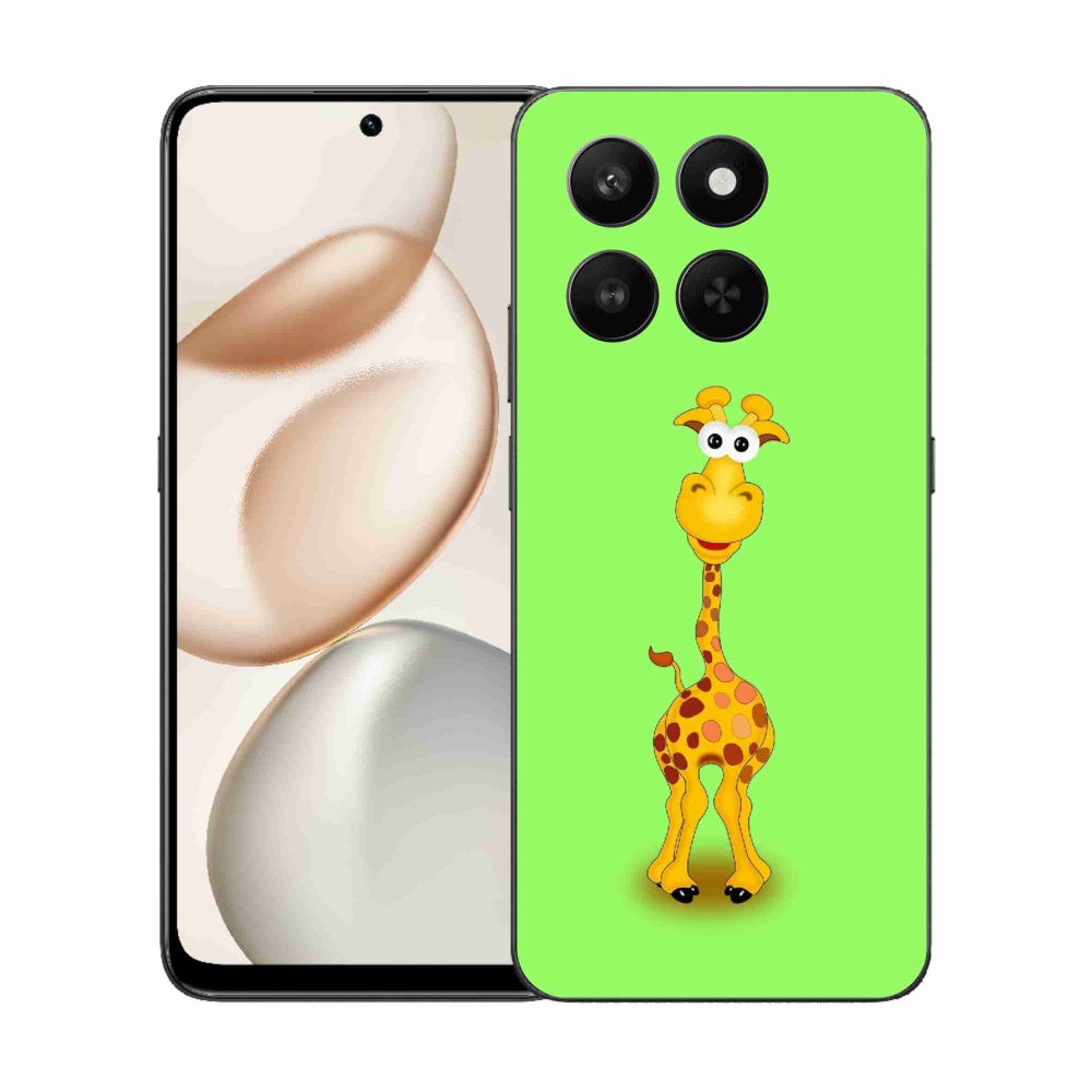 Zselés borítás mmCase a Honor 400 Smart 5G/4G/Honor X7d készülékhez - rajzfilm zsiráf