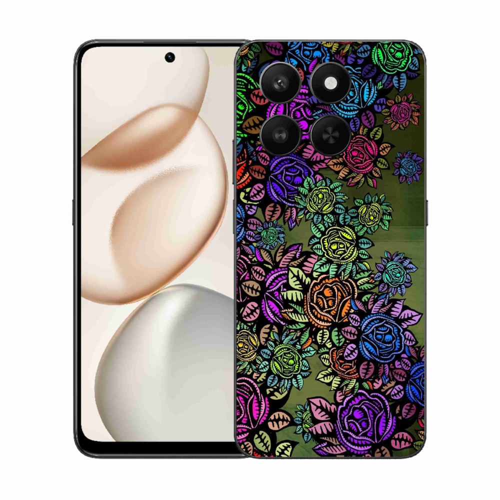 Zselés borítás mmCase a Honor 400 Smart 5G/4G/Honor X7d számára - virágok 6