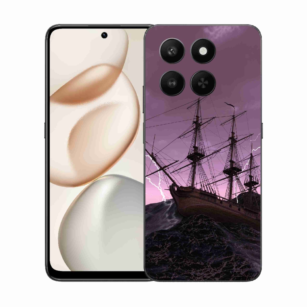 Zselés borítás mmCase a Honor 400 Smart 5G/4G/Honor X7d számára - hajó a viharban