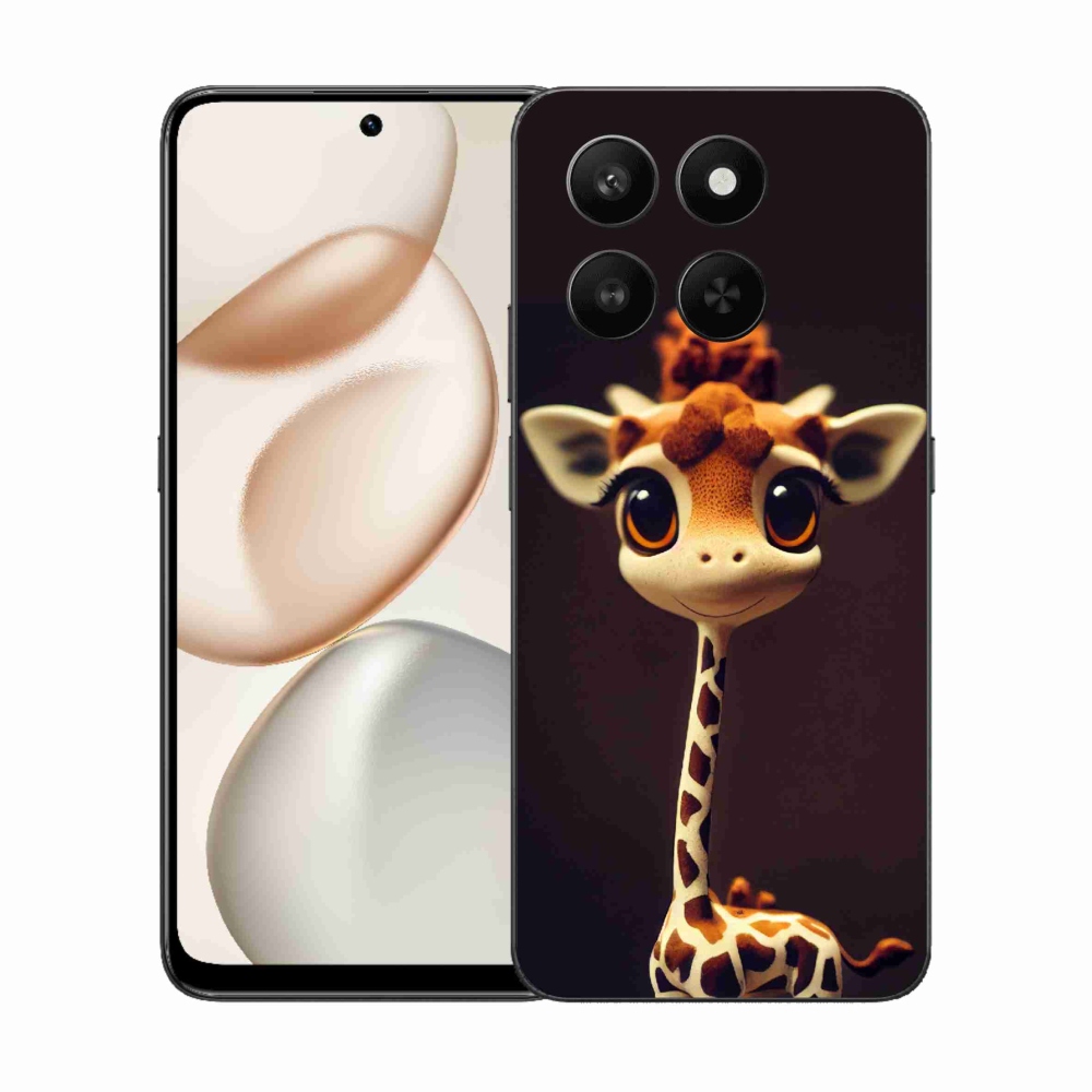 Zselés borító mmCase a Honor 400 Smart 5G/4G/Honor X7d készülékhez - kis zsiráf